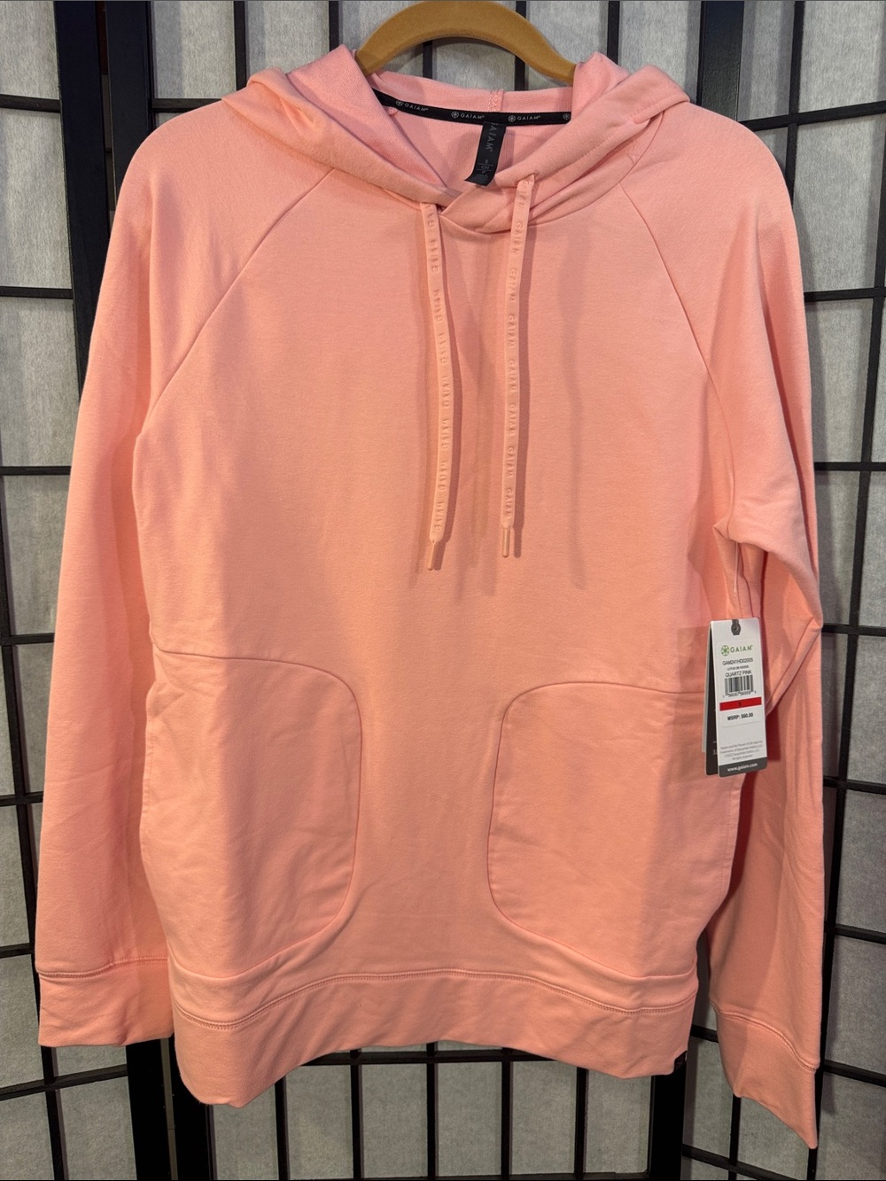 GAIAM Peach Pink Hooded Sweatshirt
